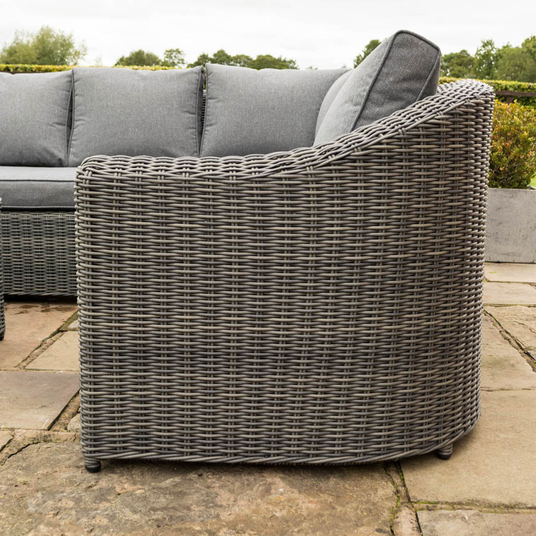 Rowlinson Bunbury Rattan Corner Garden Dining Set - JJ Building Materials