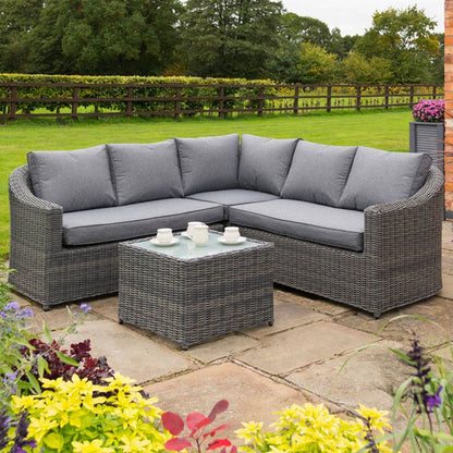 Rowlinson Bunbury Rattan Corner Garden Dining Set - JJ Building Materials