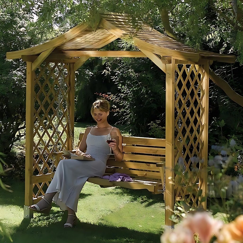 Rowlinson Dartmouth Swing Seat Arbour - JJ Building Materials