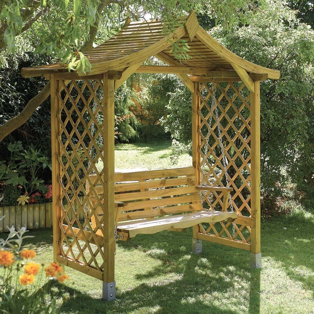 Rowlinson Dartmouth Swing Seat Arbour - JJ Building Materials