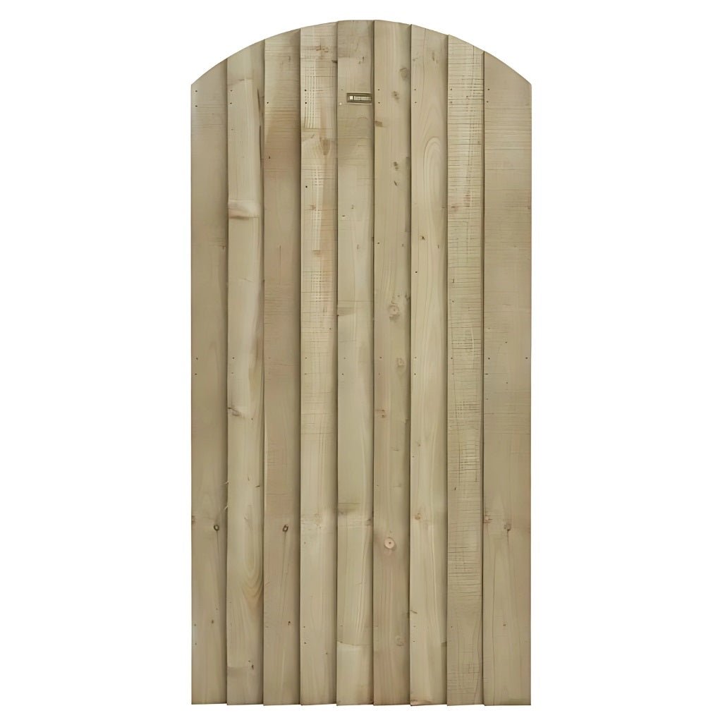 Rowlinson Featheredge Arch Top Wooden Gate - JJ Building Materials