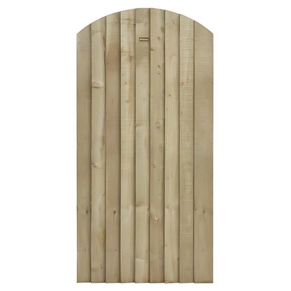 Rowlinson Featheredge Arch Top Wooden Gate - JJ Building Materials