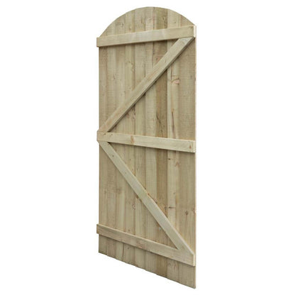Rowlinson Featheredge Arch Top Wooden Gate - JJ Building Materials