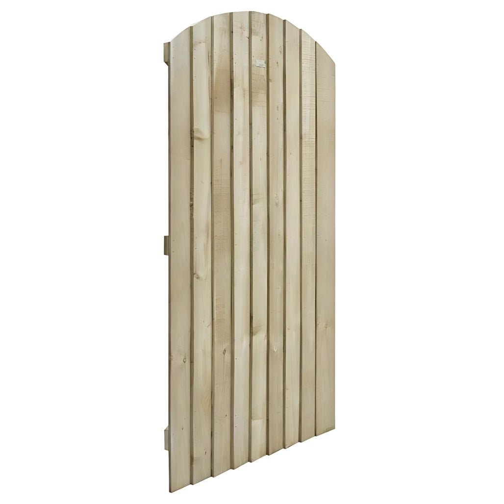 Rowlinson Featheredge Arch Top Wooden Gate - JJ Building Materials