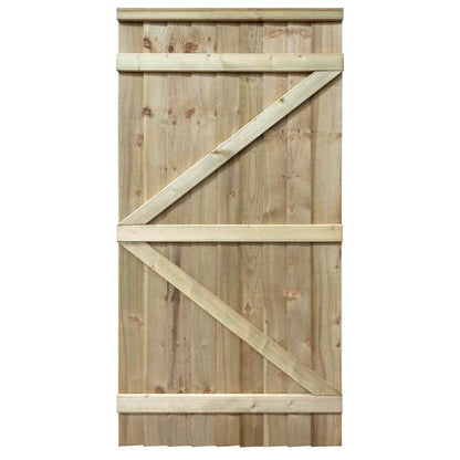 Rowlinson Featheredge Square Top Wooden Gate - JJ Building Materials