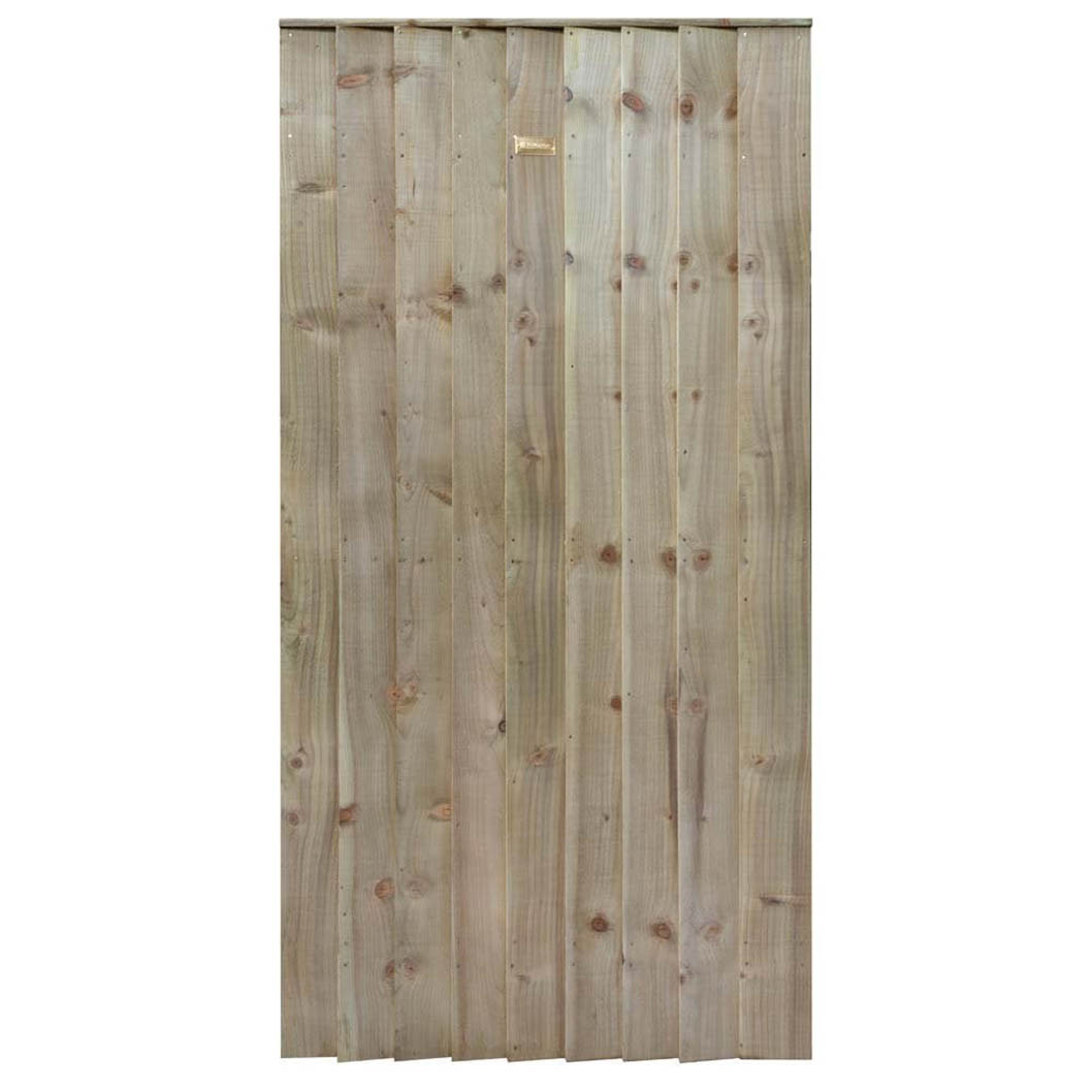Rowlinson Featheredge Square Top Wooden Gate - JJ Building Materials