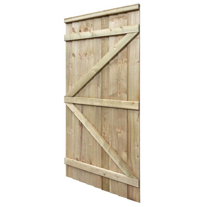 Rowlinson Featheredge Square Top Wooden Gate - JJ Building Materials