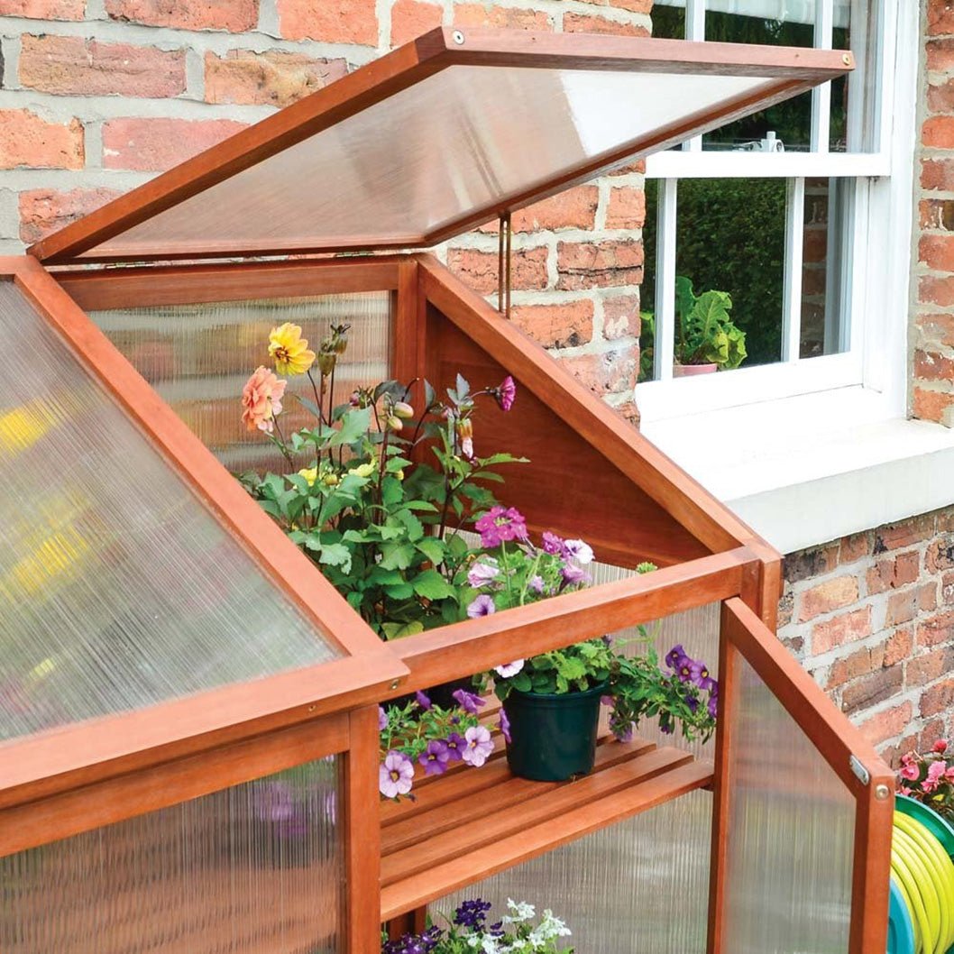 Rowlinson Hardwood Mini Greenhouse - JJ Building Materials