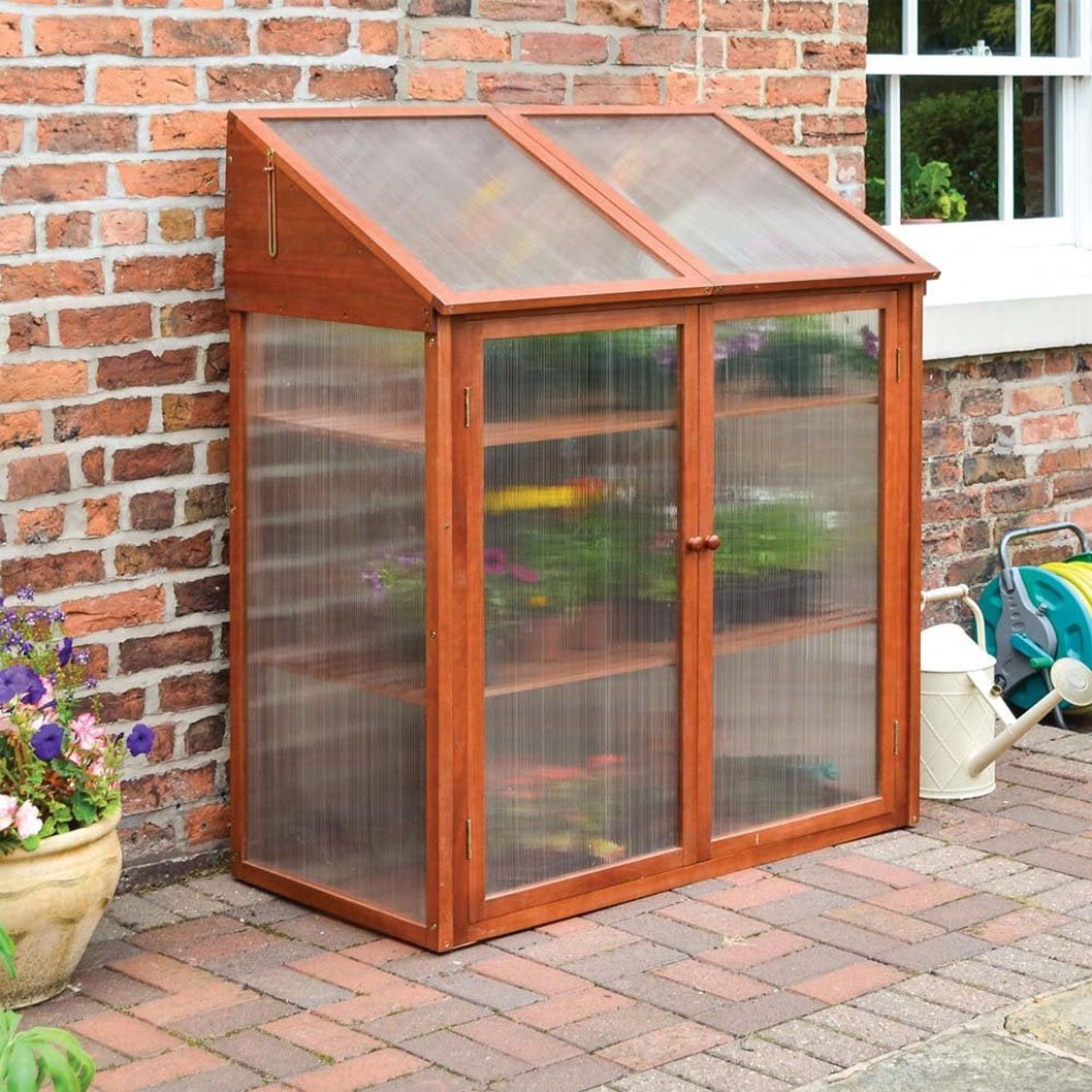 Rowlinson Hardwood Mini Greenhouse - JJ Building Materials