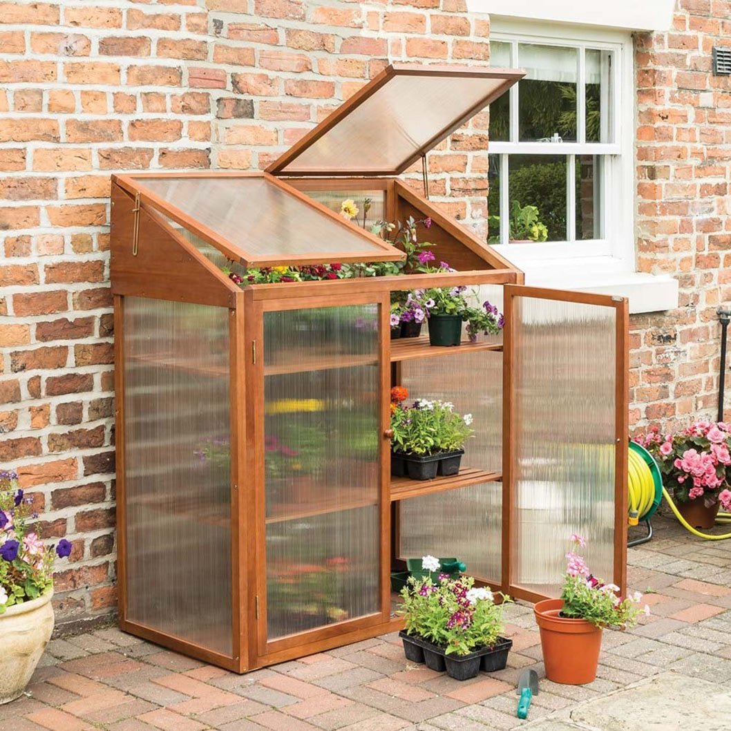 Rowlinson Hardwood Mini Greenhouse - JJ Building Materials