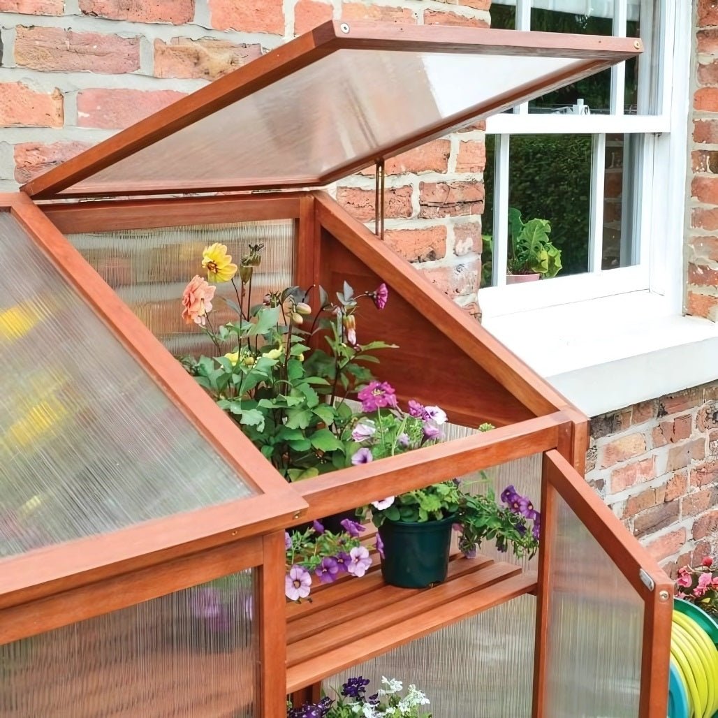 Rowlinson Hardwood Mini Greenhouse - JJ Building Materials