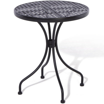 Rowlinson Havana Black Metal Bistro Garden Set - JJ Building Materials