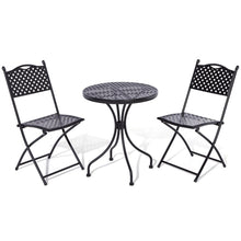 Rowlinson Havana Black Metal Bistro Garden Set - JJ Building Materials