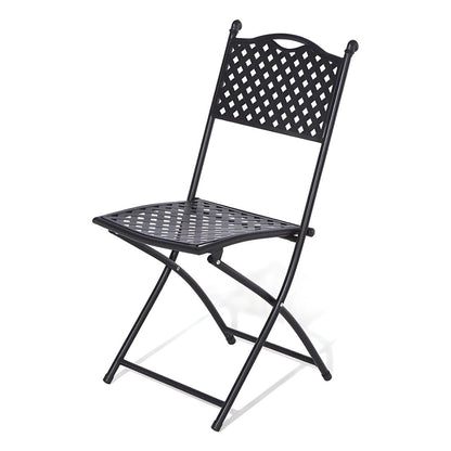 Rowlinson Havana Black Metal Bistro Garden Set - JJ Building Materials