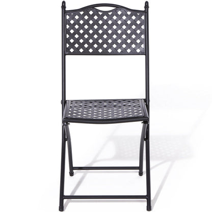 Rowlinson Havana Black Metal Bistro Garden Set - JJ Building Materials