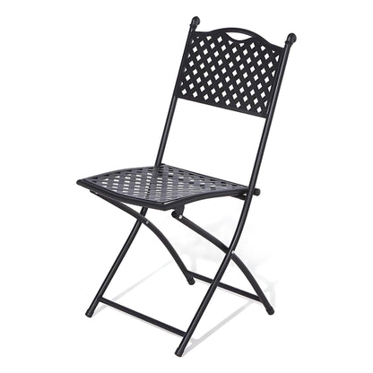 Rowlinson Havana Black Metal Bistro Garden Set