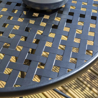 Rowlinson Havana Black Metal Bistro Garden Set