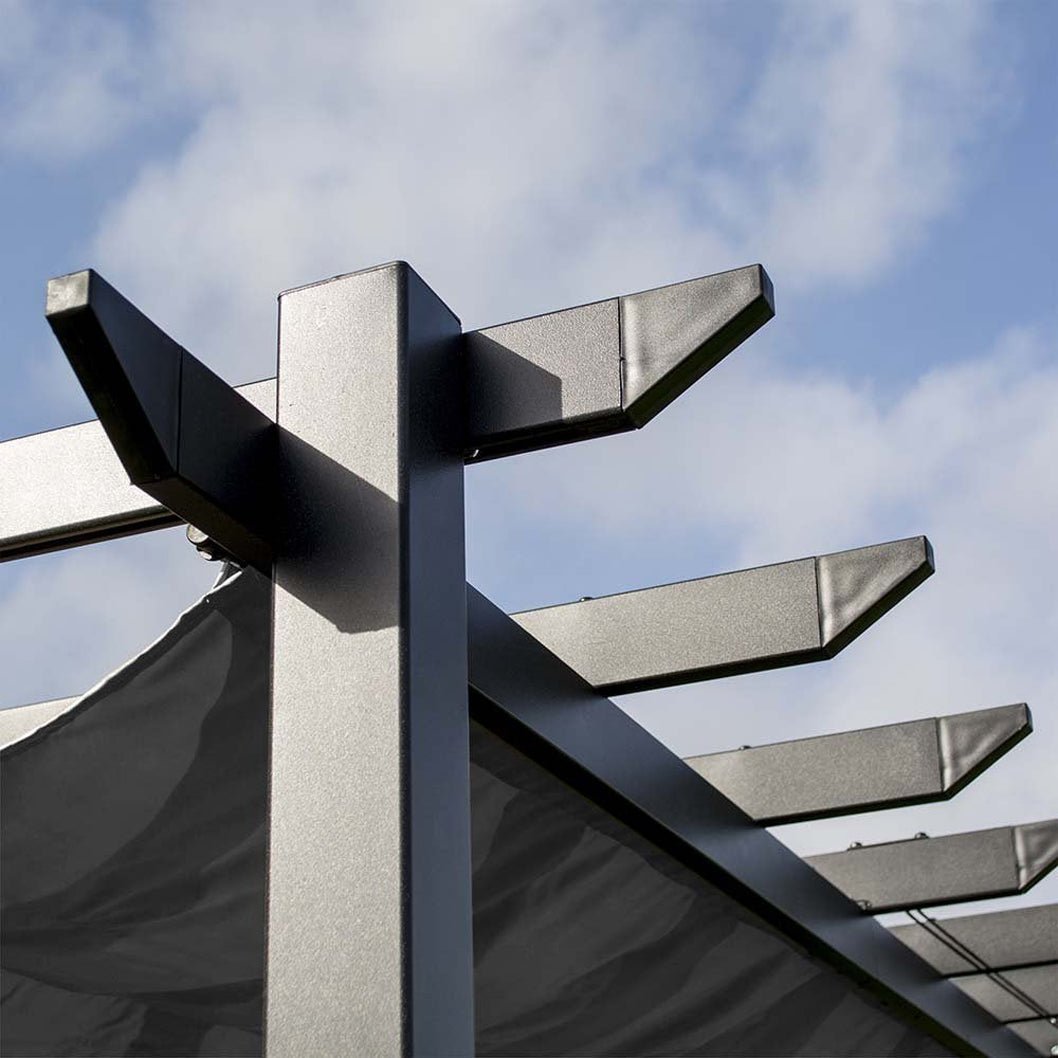 Rowlinson Latina 3m x 3m Grey Canopy - JJ Building Materials
