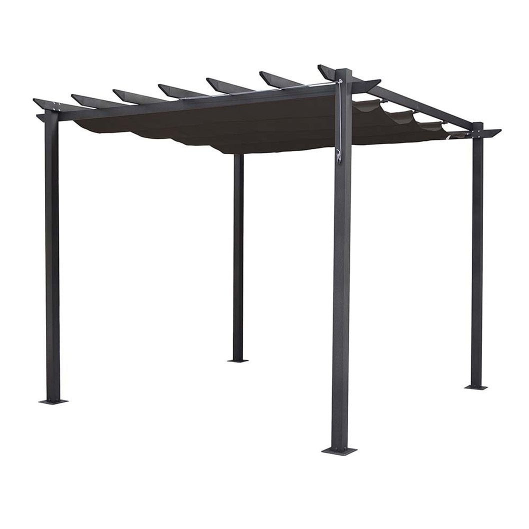 Rowlinson Latina 3m x 3m Grey Canopy - JJ Building Materials