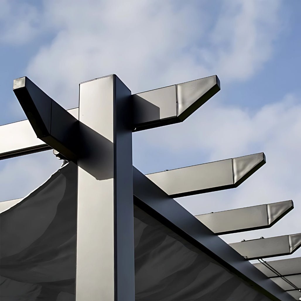 Rowlinson Latina 3m x 3m Grey Canopy - JJ Building Materials