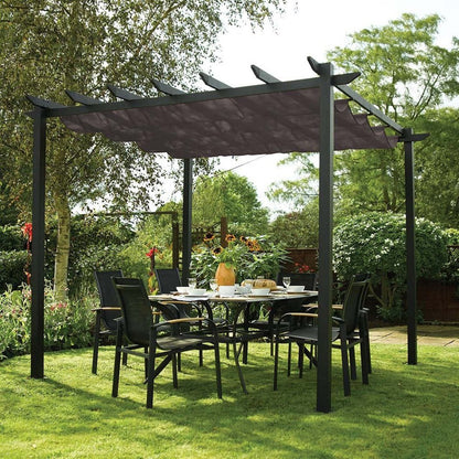 Rowlinson Latina 3m x 3m Grey Canopy - JJ Building Materials