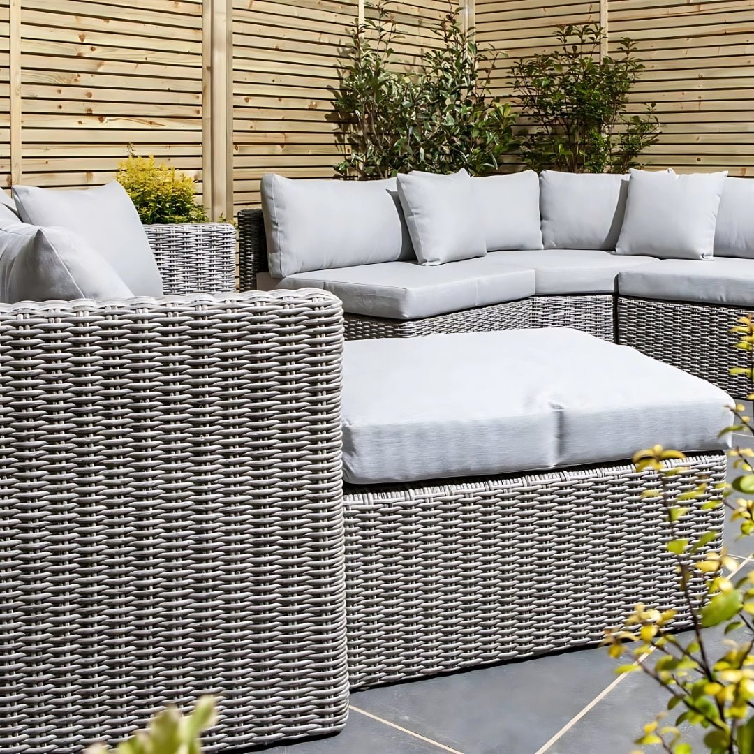 Rowlinson Marbella Multi Function Rattan Garden Dining Set - JJ Building Materials