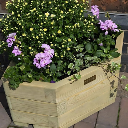Rowlinson Marberry Corner Wooden Planter