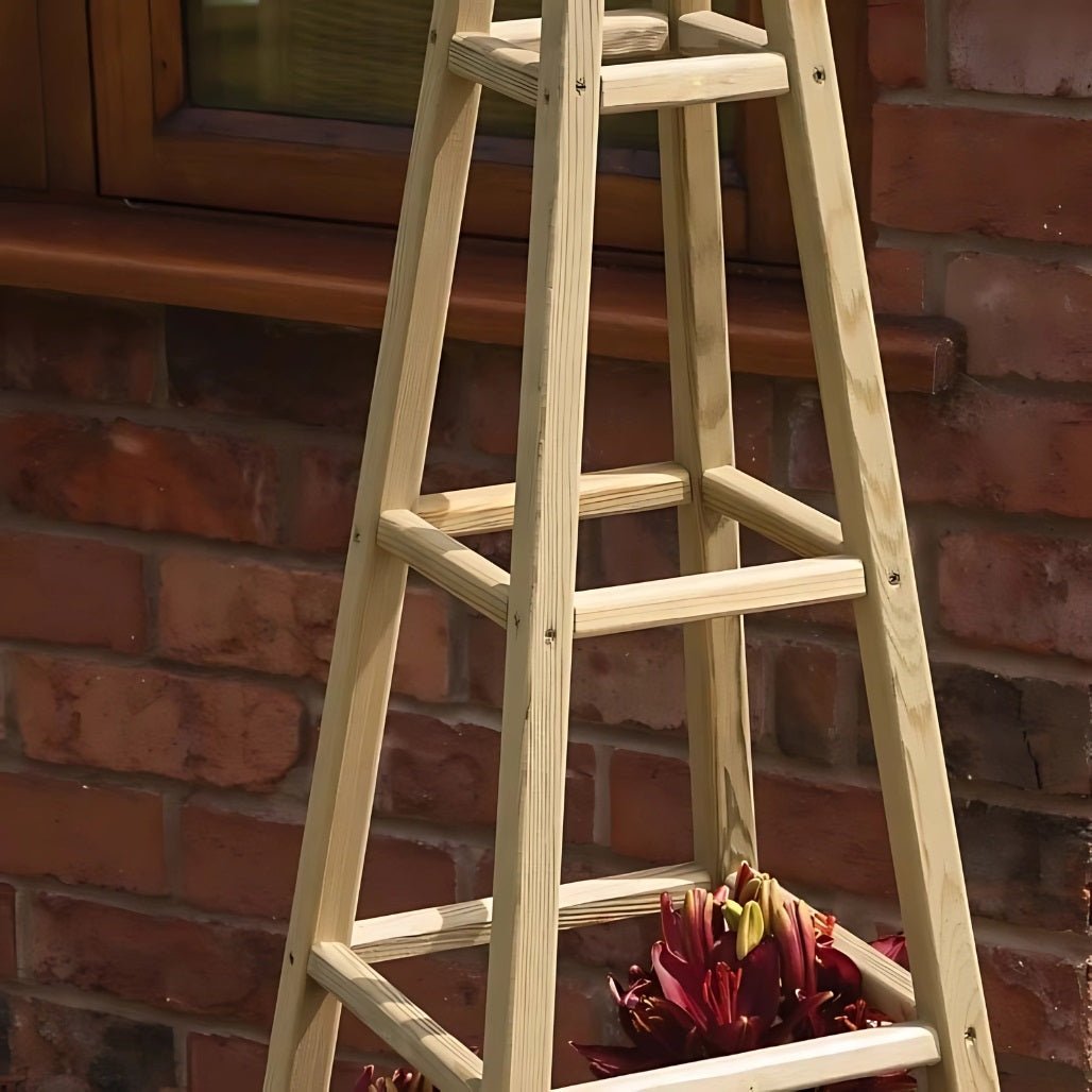 Rowlinson Marberry Obelisk Wooden Planter - JJ Building Materials