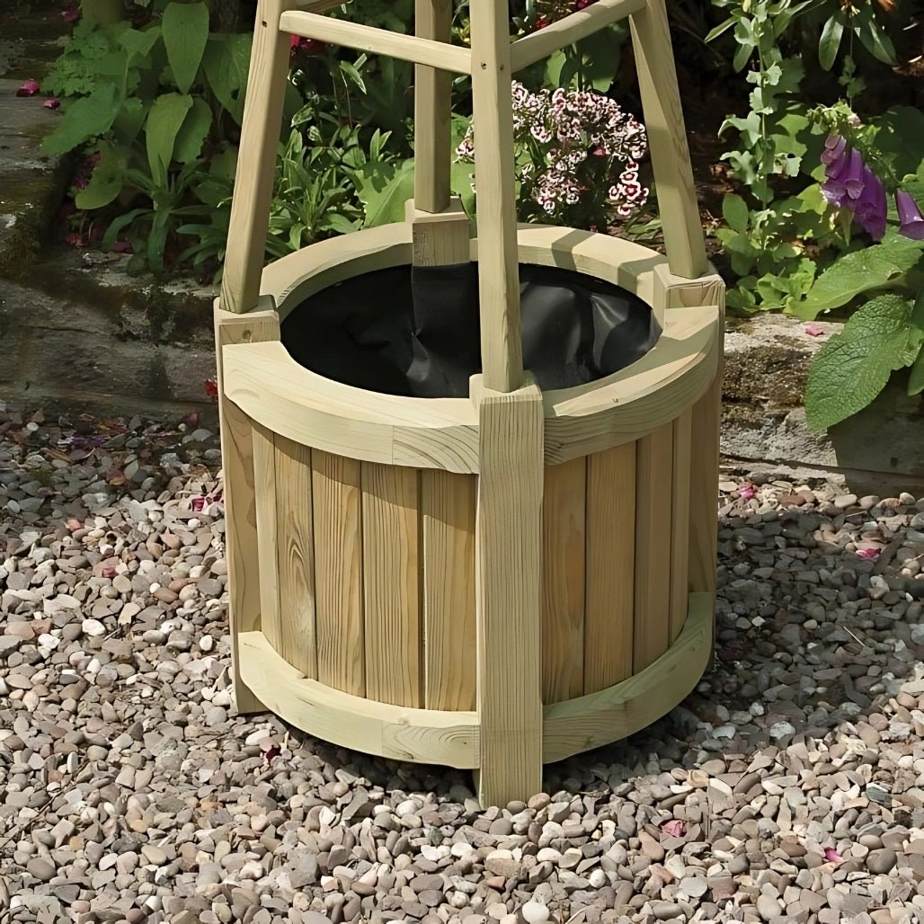 Rowlinson Marberry Obelisk Wooden Planter - JJ Building Materials