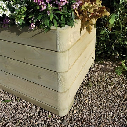 Rowlinson Marberry Rectangular Wooden Planter - JJ Building Materials