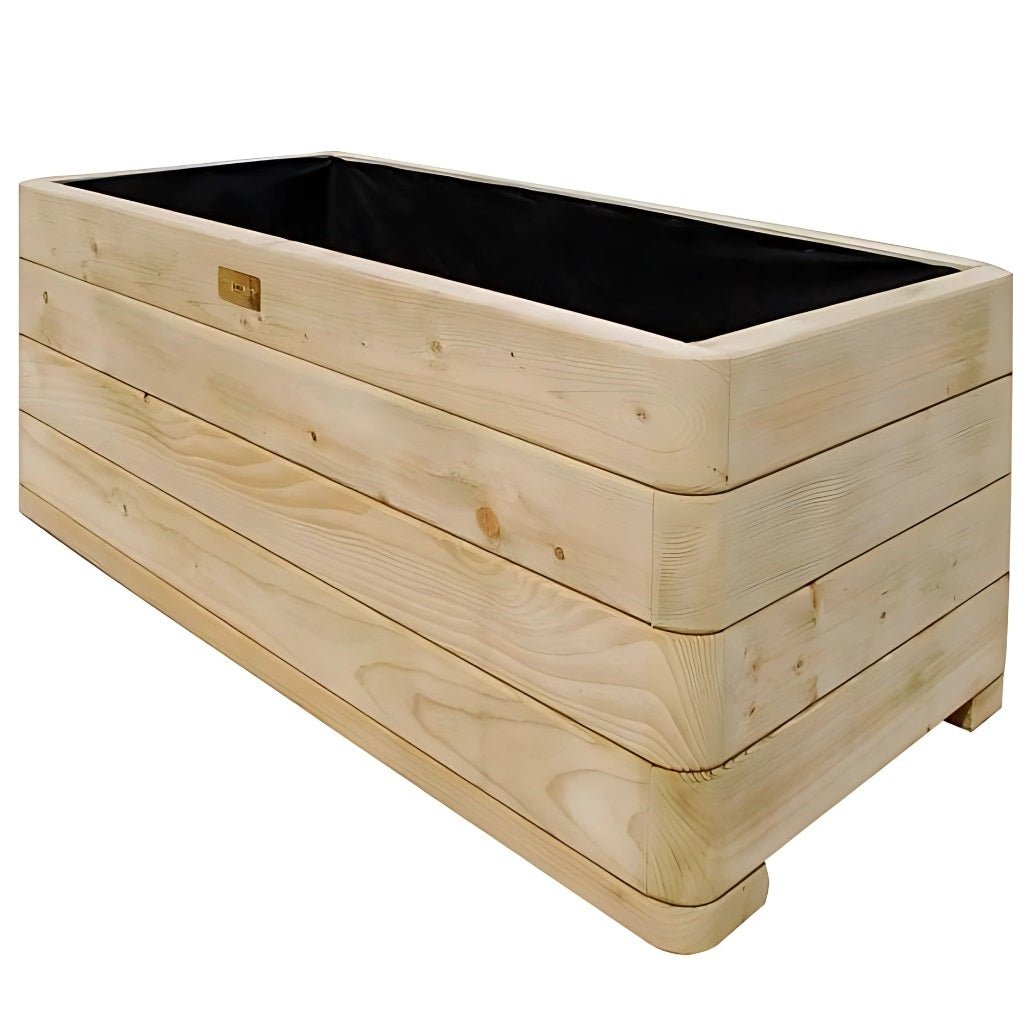 Rowlinson Marberry Rectangular Wooden Planter - JJ Building Materials