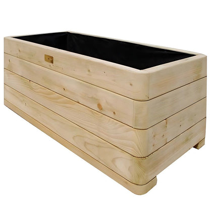 Rowlinson Marberry Rectangular Wooden Planter - JJ Building Materials