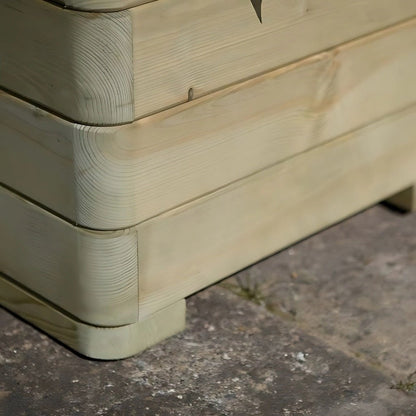 Rowlinson Marberry Square Wooden Planter - JJ Building Materials