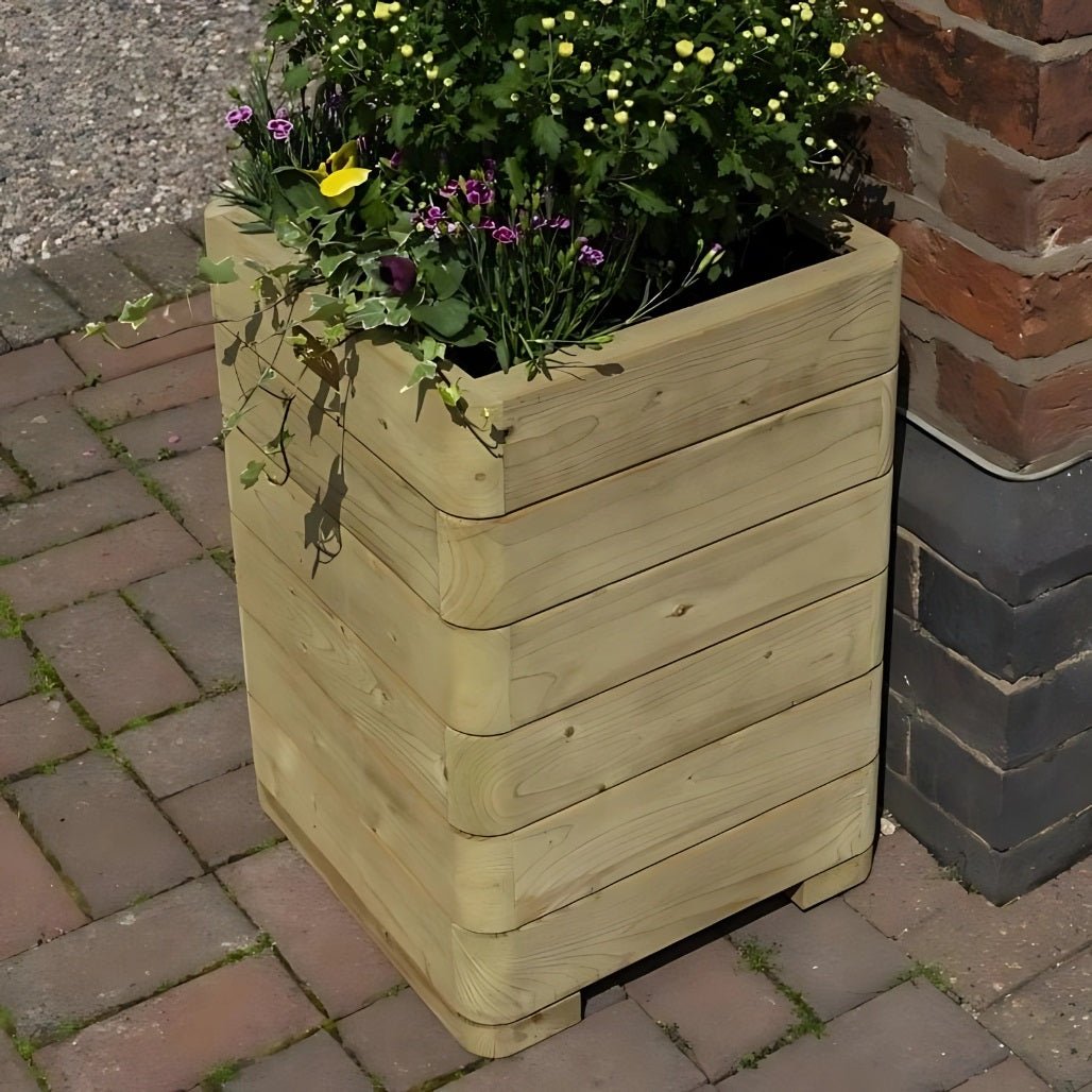 Rowlinson Marberry Tall Wooden Planter - JJ Building Materials