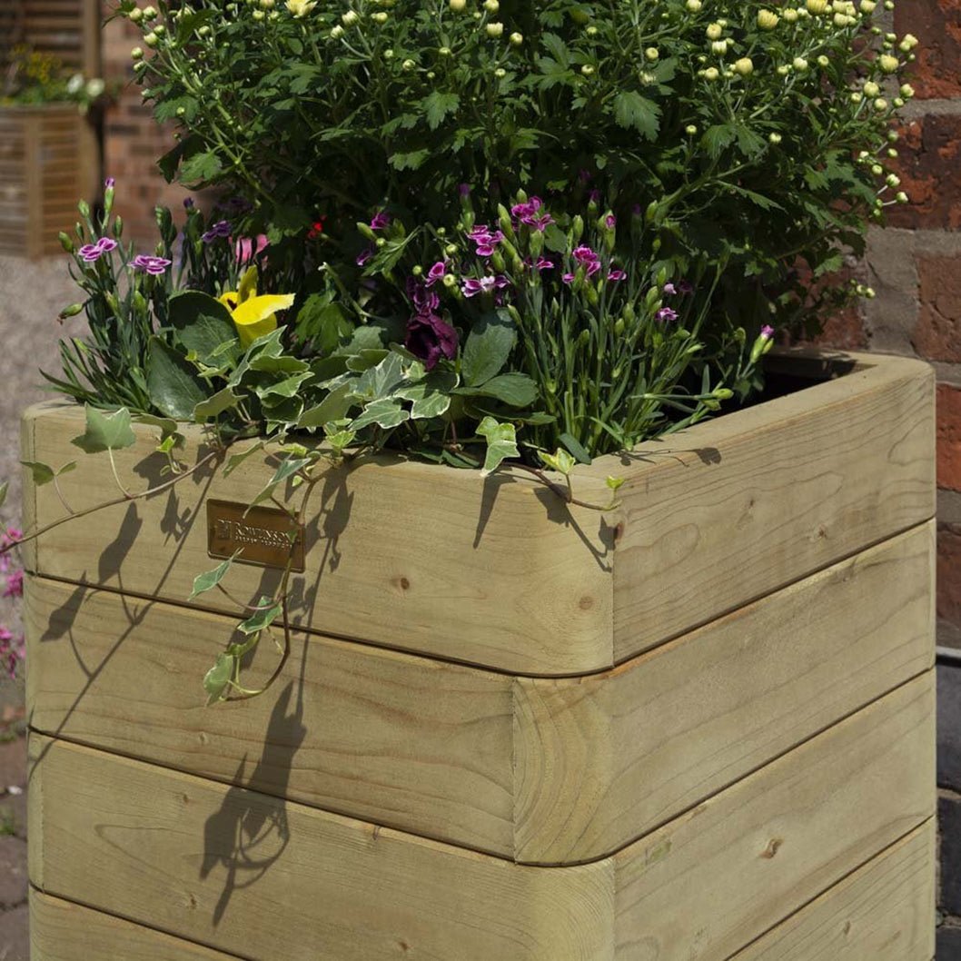 Rowlinson Marberry Tall Wooden Planter - JJ Building Materials
