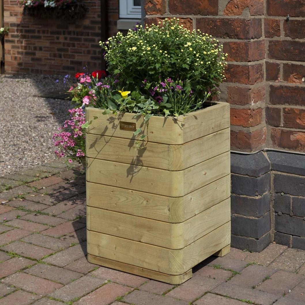 Rowlinson Marberry Tall Wooden Planter - JJ Building Materials