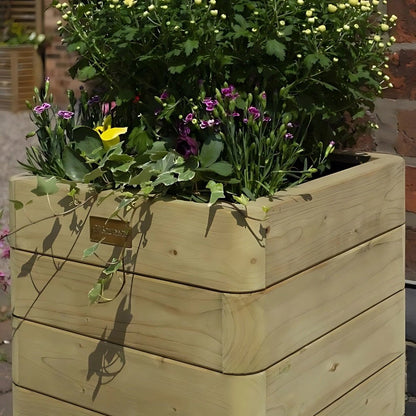 Rowlinson Marberry Tall Wooden Planter - JJ Building Materials
