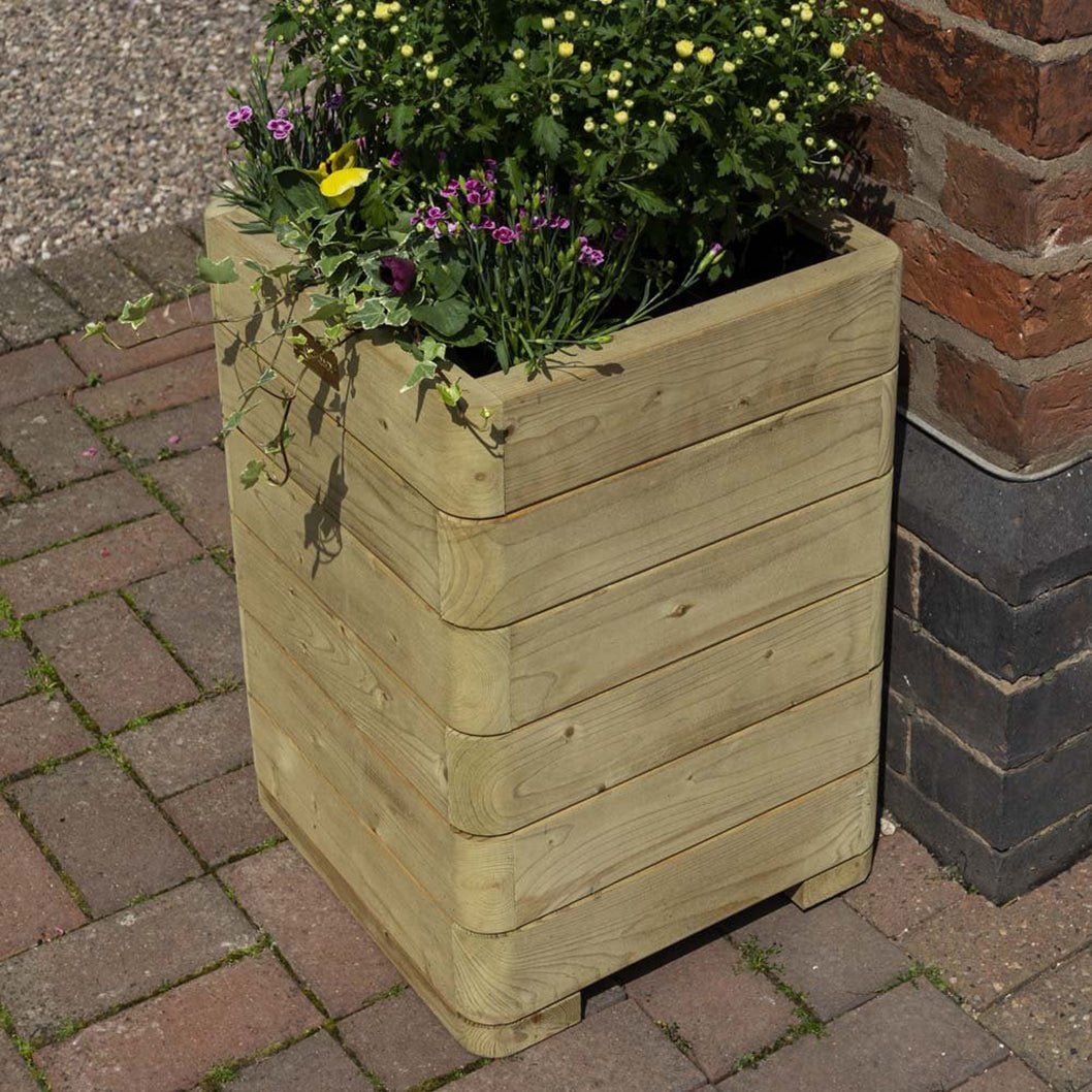 Rowlinson Marberry Tall Wooden Planter - JJ Building Materials