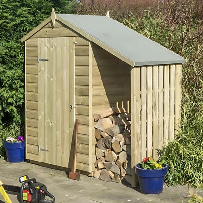 Rowlinson Oxford 4x3ft Garden Shed With Lean To - JJ Building Materials