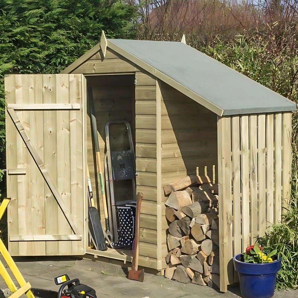 Rowlinson Oxford 4x3ft Garden Shed With Lean To - JJ Building Materials