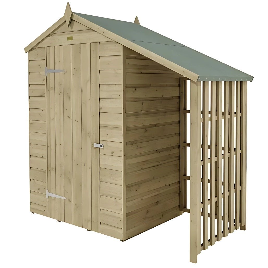 Rowlinson Oxford 4x3ft Garden Shed With Lean To - JJ Building Materials