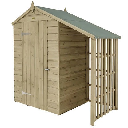Rowlinson Oxford 4x3ft Garden Shed With Lean To - JJ Building Materials