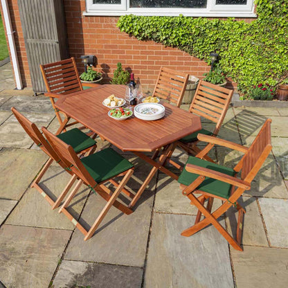 Rowlinson Plumley Six Seater Dining Set With Cushions - JJ Building Materials