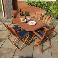 Rowlinson Plumley Six Seater Dining Set With Cushions - JJ Building Materials