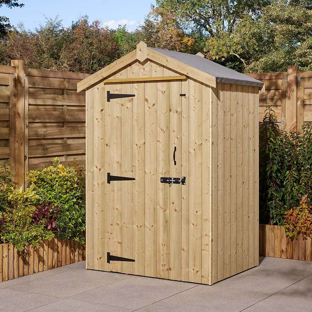 Rowlinson Premium Heritage 4x3ft Garden Shed Pressure Treated - JJ Building Materials