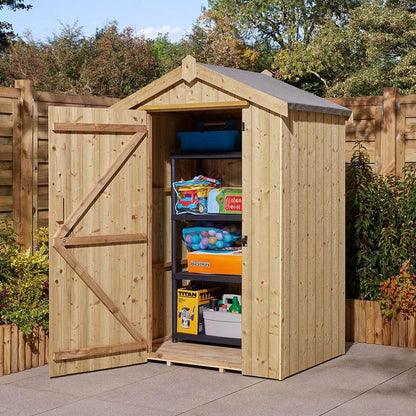 Rowlinson Premium Heritage 4x3ft Garden Shed Pressure Treated - JJ Building Materials