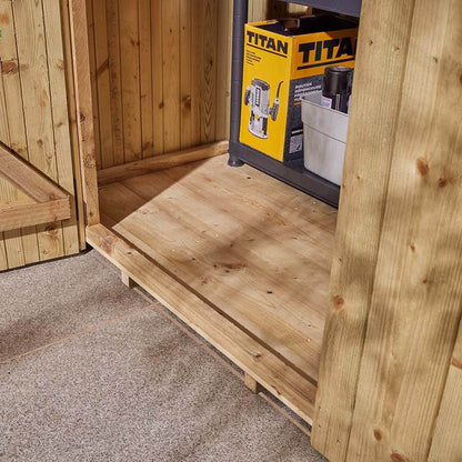 Rowlinson Premium Heritage 4x3ft Garden Shed Pressure Treated - JJ Building Materials