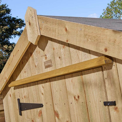 Rowlinson Premium Heritage 4x3ft Garden Shed Pressure Treated - JJ Building Materials