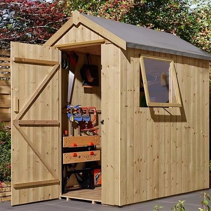 Rowlinson Premium Heritage 6x4ft Garden Shed Pressure Treated - JJ Building Materials