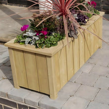 Rowlinson Premium Heritage Rectangular Wooden Planter 100cm - JJ Building Materials